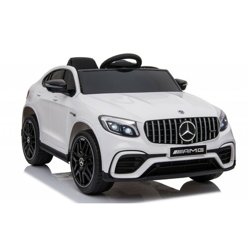 Mercedes GLC63 AMG Licencirani auto na akumulator sa kožnim sedištem i mekim gumama - Beli Cene