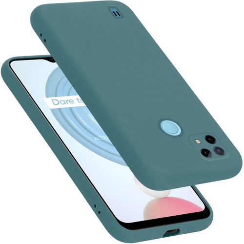 Cadorabo Ohi&scaron;je, združljiv z Realme v tekoči zeleni barvi - za&scaron;čitni pokrov iz fleksibilnega silikona TPU, (20694533) Cene
