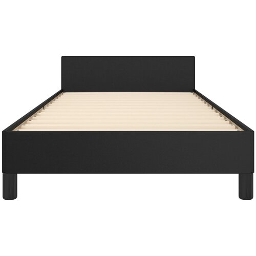  Okvir za krevet s uzglavljem crni 90x200 cm od umjetne kože Slike