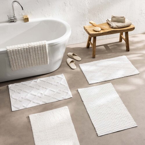 Douceur d int&amp;eacute;rieur bela kopalni&amp;scaron;ka preproga 50x80 cm thais &amp;ndash; Slike