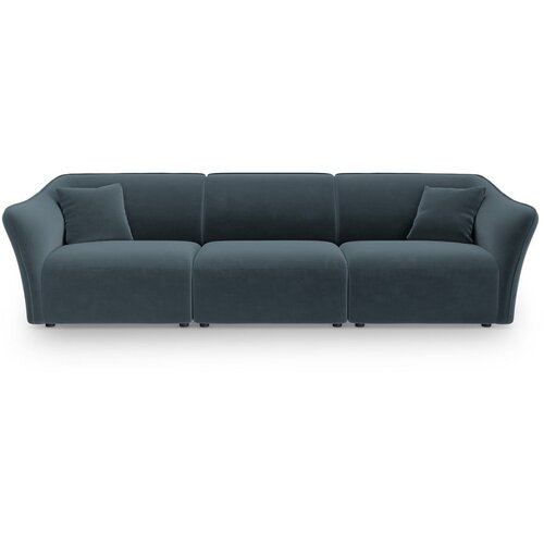 Cosmopolitan Design Modra žametna sedežna garnitura 292 cm Tokyo &amp;ndash; Slike