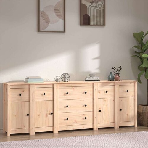  Komoda 230 x 35 x 80 cm od masivne borovine Slike