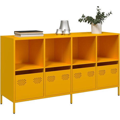vidaXL Komoda senf žuta 135x39x73,5 cm hladno valjani čelik Cijene
