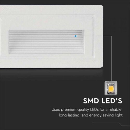  LED spolja&amp;scaron;nje svetlo za stepeni&amp;scaron;te LED/3W/230V 3000K IP65 belo Slike