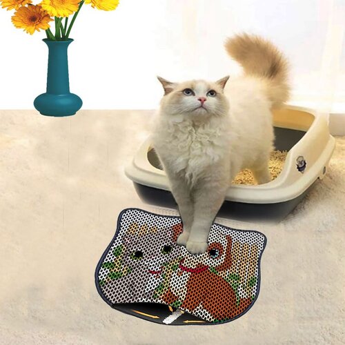 WALLXPERT Kdkafa0157 multicolor cat litter mat Cene