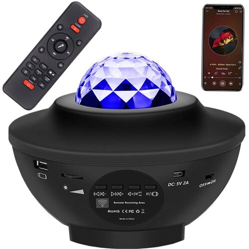  3u1 led rgb star projektor i usb bluetooth zvučnik crni Cene
