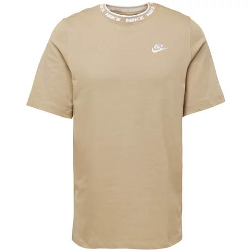 Nike Sportswear Majica pijesak / bijela
