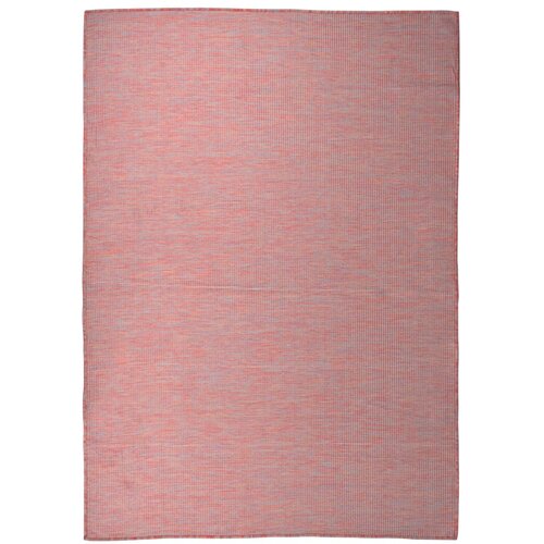 vidaXL zunanja preproga ploščato tkanje 140x200 cm rdeča Cene