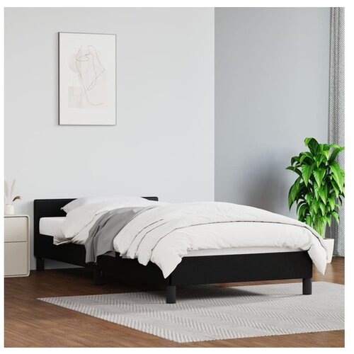 Za krevet s uzglavljem crni 90x200 cm od umjetne kože Cijene