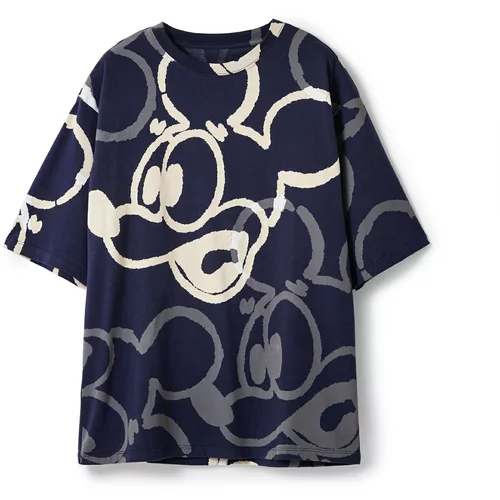 Desigual Majica 'Arty Mickey Mouse' bež / mornarsko plava