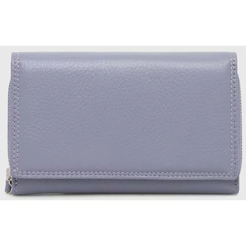 Answear Lab Usnjena denarnica ženski, vijolična barva