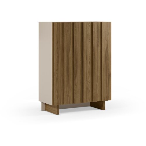 Marckeric Kremno bela/v naravni barvi omarica iz masivnega bora 90x120x43 cm Marlo &ndash; Cene