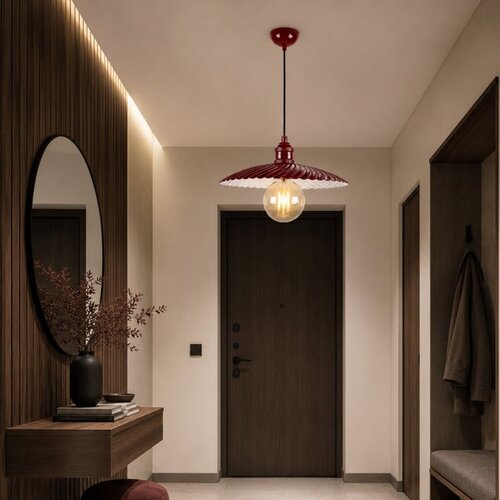 Opviq luster Fırfır-20102, 1 × E27, bordo Cene