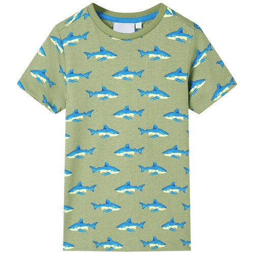  Dječja majica svijetla kaki 128 Slike
