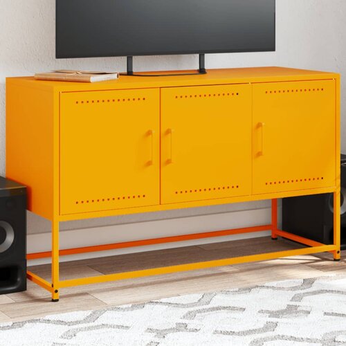vidaXL TV omarica gorčično rumena 100,5x39x60,5cm jeklo Cene