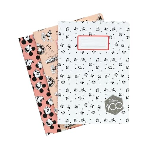 Grupo Erik Editores S. L. Mickey & Minnie - Sveska A5 set 3 - Disney, Mickey 100th Anniversary Cene