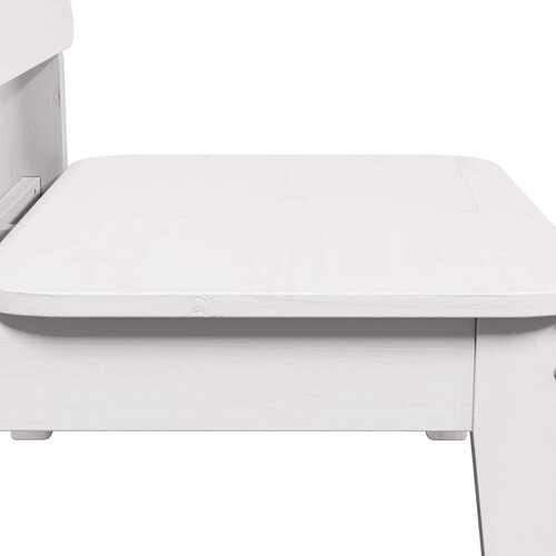  Vrtna stolica bijela 60x52,5x72 cm od masivne borovine Slike