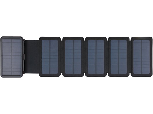 Sandberg Banka baterija - solarni Powerbank 20000 sa 6 panela (na solarno napajanje; vanjski; IPX4 otporan na prskanje; LED svjetlo; 2xUSB-A+USB-C) Slike