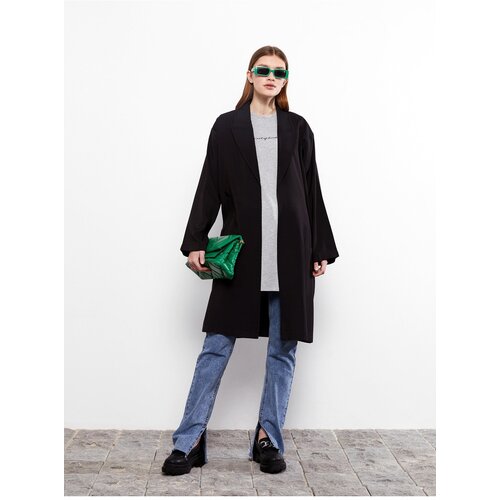 LC Waikiki Women&amp;#039;s Trench Coat with Jacket Collar Straight Long Sleeve Slike