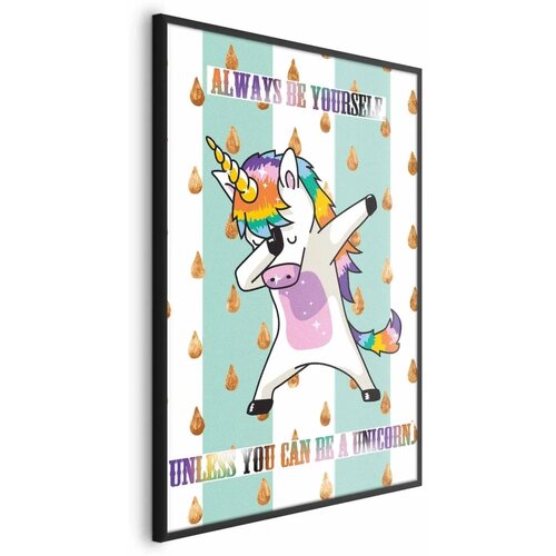  Plakat - Always Be Yourself 21x30 Crni okvir Cijene