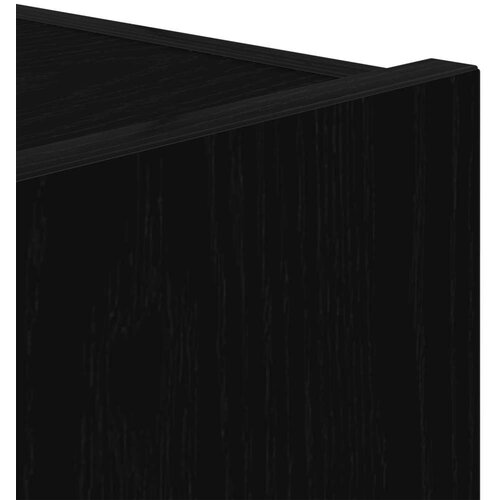  zidna jedinica s LED svjetlima crna hrast 80x35x31 cm Slike