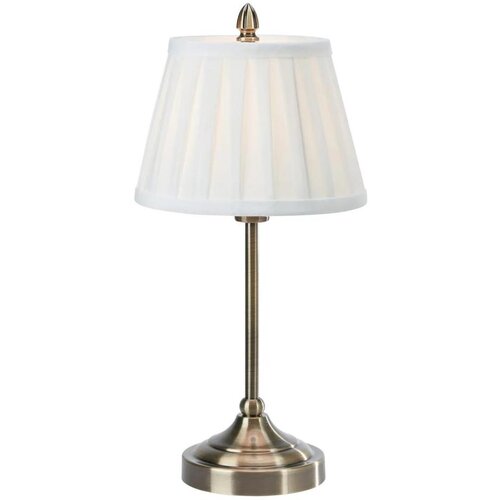 Marksl&amp;ouml;jd 108973 - Stona lampa OXFORD 1xE14/40W/230V bela/mesing Slike