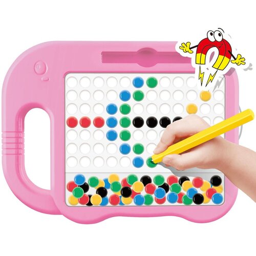 Woopie magnetna ploča Montessori MagPad 84 gumba, rozi Slike