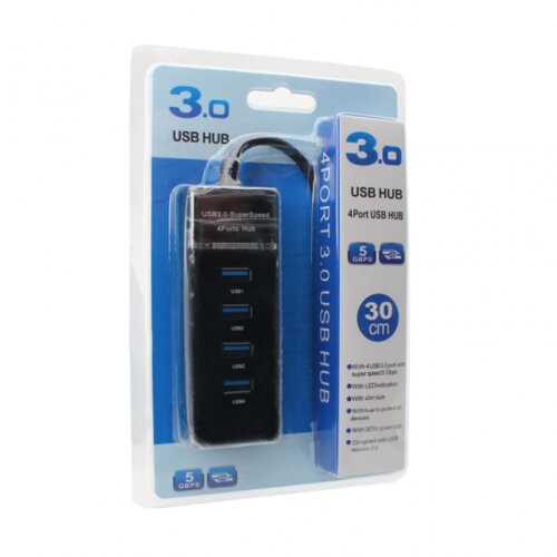 JWD USB 3.0 HUB 4 porta JWD-U36 crni Cene