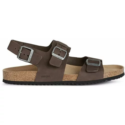 Geox Sandale od brušene kože U SANDAL GHITA A za muškarce, boja: smeđa, U159VA 00032 C6024