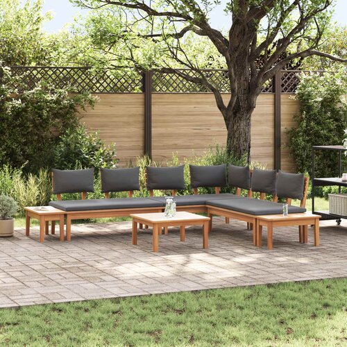  Sjedeća garnitura za vrt 3 pcs Smeđa i siva Cijene