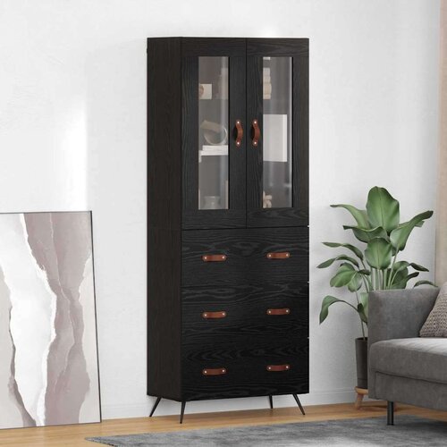  Kuhinjski ormarić Kabinet Zidne 2 pcs Crni hrast Konstruirano drvo Cijene