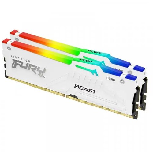 Kingston Memorija 32GB(2x16GB)/DIMM/DDR5/5600MHz/CL36/FURY Beast RGB/crna Cene