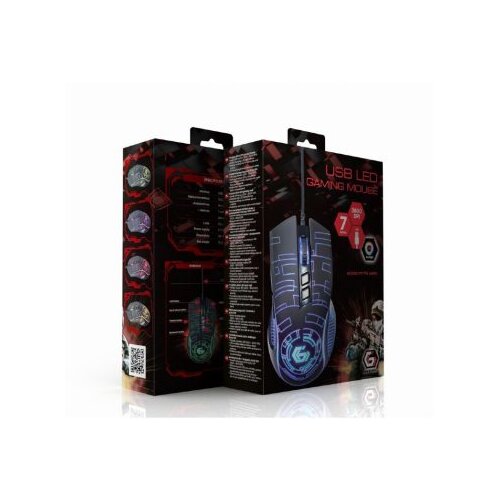  Mi&scaron; GEMBIRD MUSG-RGB-01, USB, optical, gaming, RGB Cijene
