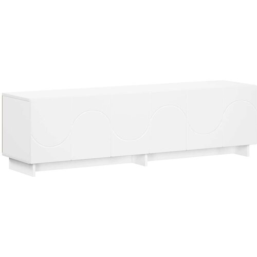  TV stalak 140 x 34,5 x 40 cm Bijela Konstruirano drvo Slike