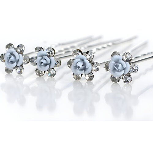  Ukosnica Blue Crystal Flower KP1572 Cene