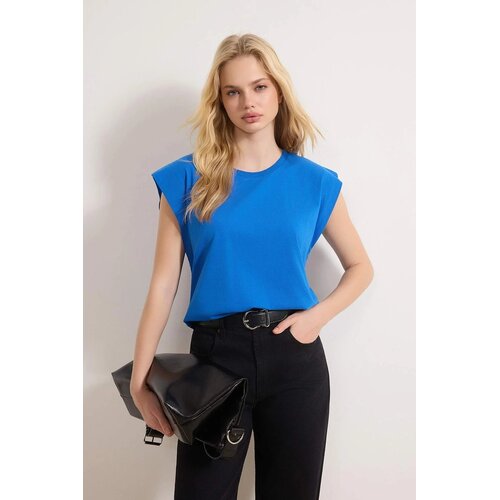 TRENDYOLMILLA Ženska majica TWOSS20TS0021, Plava Cene