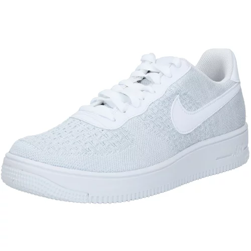 Nike Sportswear Niske tenisice 'AF1 FLATKNIT' svijetlosiva / bijela