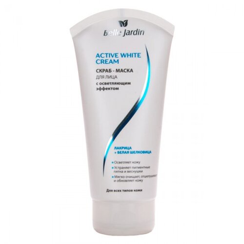 Belle Jardin ACTIVE WHITE - Krema za piling lica sa efektom izbeljivanja sa ekstraktom sladića i duda 200ml Slike