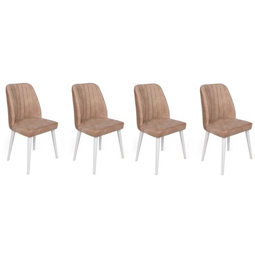 Woody Fashion Set stolica Alfa-493 V4, 75x62x102 cm, 4 komada, Bež Cijene