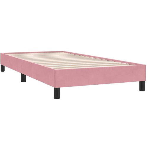 vidaXL posteljni okvir brez vzmetnice roza 90x220 cm žamet, (21828989) Cene