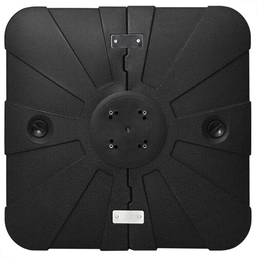 VidaXL Podloga za suncobran Crna Plastika 88 x 88 x 19 cm Rotirajuća Slike