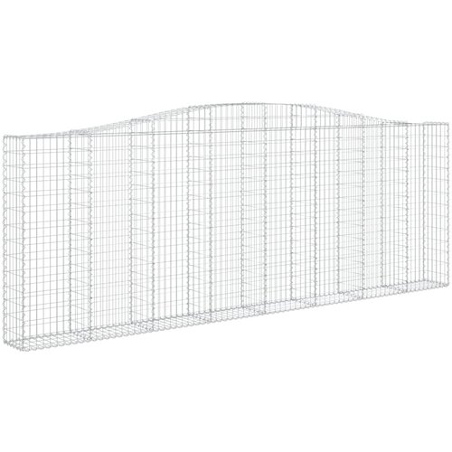 Lučne gabionske ko&amp;scaron;are 7 kom 400x30x140/160cm pocinčano željezo Slike