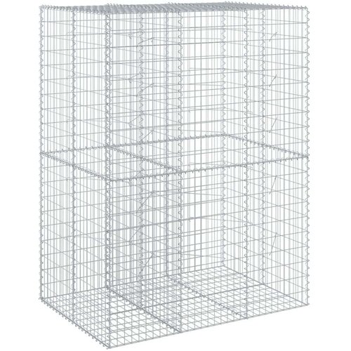 VidaXL Gabionska ko&amp;scaron;ara s poklopcem 150x100x200 cm pocinčano željezo Slike