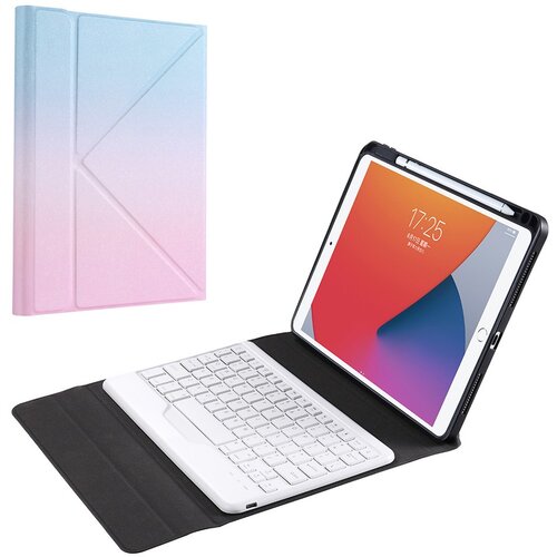  B09 Bluetooth futrola/tastatura za iPad 10.2 (2021)/(2020)/(2019)/Pro 10.5-inch (2017)/Air 10.5 inch (2019) - Pink / Blue Slike