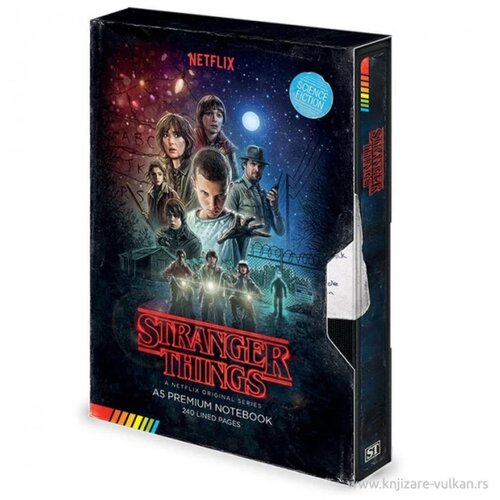 Stranger Things Premium Notebook A5 VHS (S1) Cene
