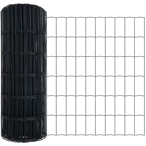 vidaXL Evropska ograja Siva 0.8 x 25 m PVC prevlečen železo, (5000095248) Cene