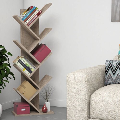 Hanah home Hitit - Walnut knjižna omara, (21268929) Cene