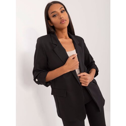 Fashion Hunters Black blazer with rolled up sleeves OH BELLA Slike