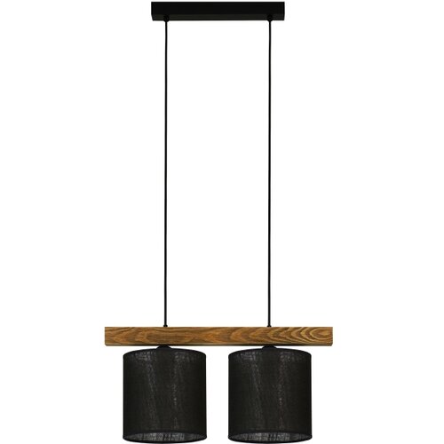  Brilagi - Visilica na sajli FOREST 2xE27/15W/230V borovina/crna Slike