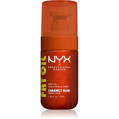 NYX Professional Makeup Fat Oil Body hranilno olje za telo ki dodaja hidracijo in sijaj z vonjem Caramelt Mami 70 ml Cene